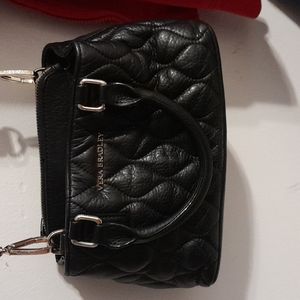 Vera Bradley black leather mini crossbody